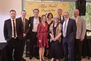 The Frenkel family with members of the Arrow Board at the 2022 Allan Frenkel Foundation Dinner