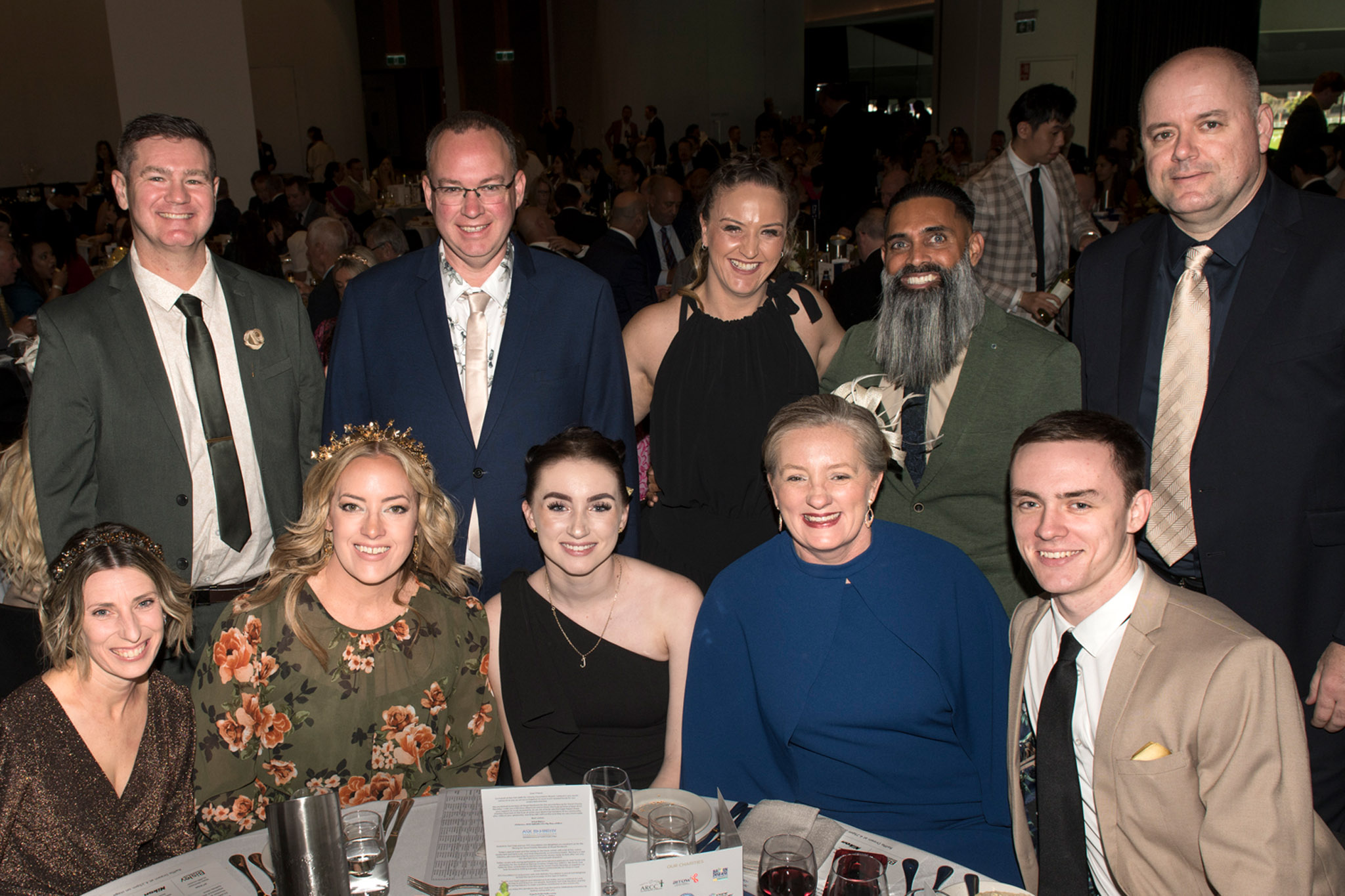 Richelle Koller CEO (left most in front row) with Arrow Supporters at the ASX Charity Race Day 2023