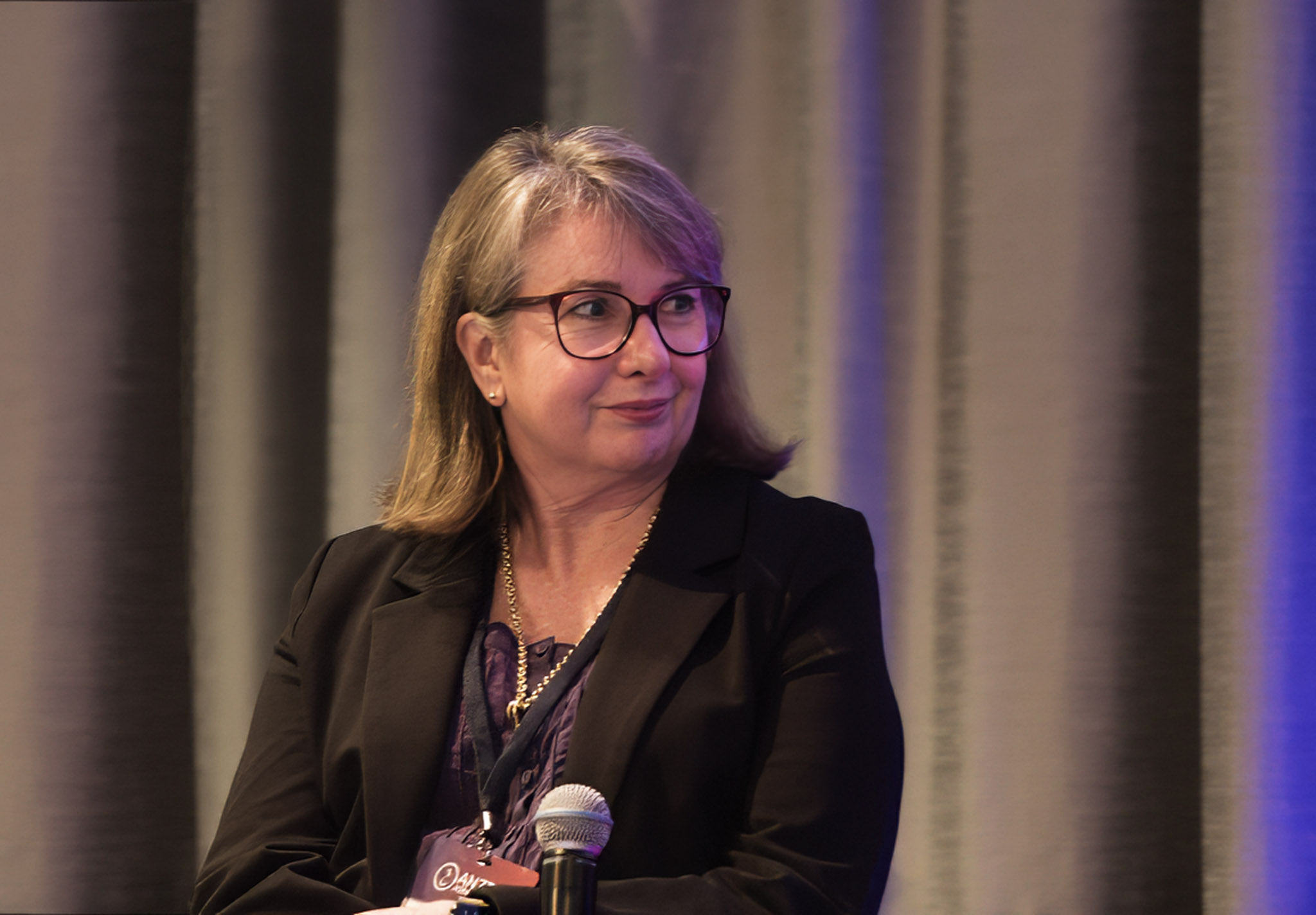 Outgoing director Leonie Wilcox