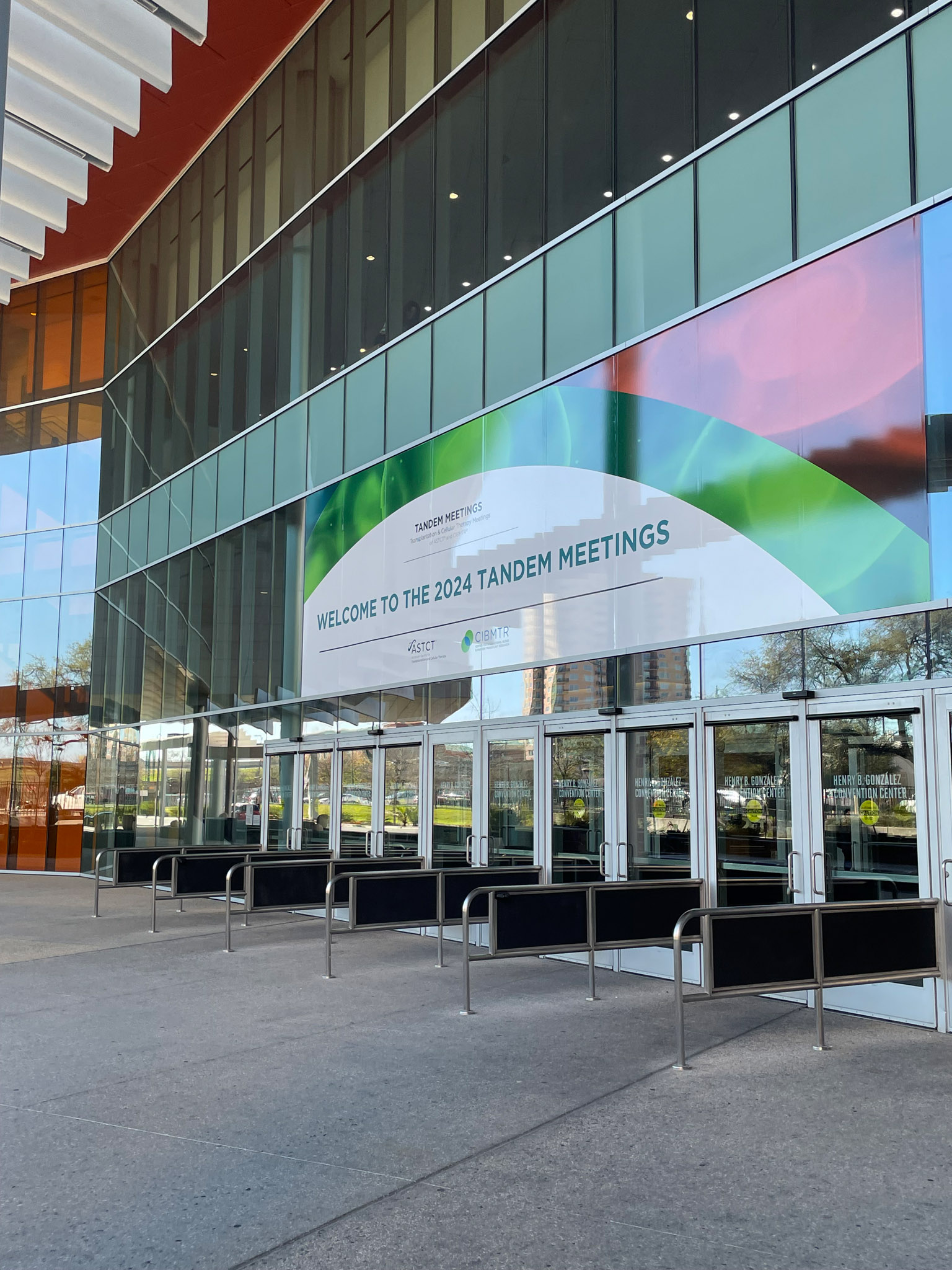 Outdoor signage at the 2024 Tandem conference in Texas.
