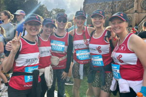 2025 City2surf team in Arrow running bests and caps
