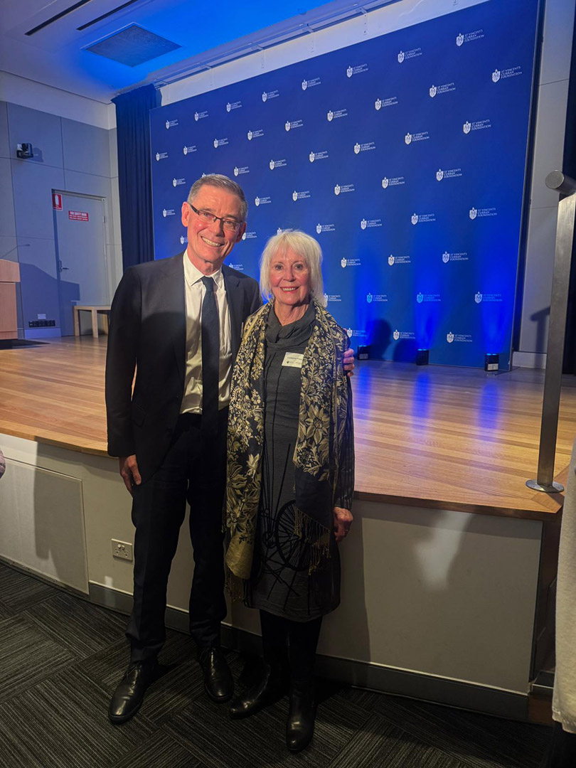 Prof. John Moore with Colleena Presnell